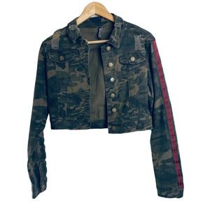 AMERICAN BAZI Camo Cropped Jacket